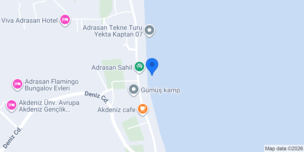 Adrasan Tekne Turu Fatih Kaptan konumu