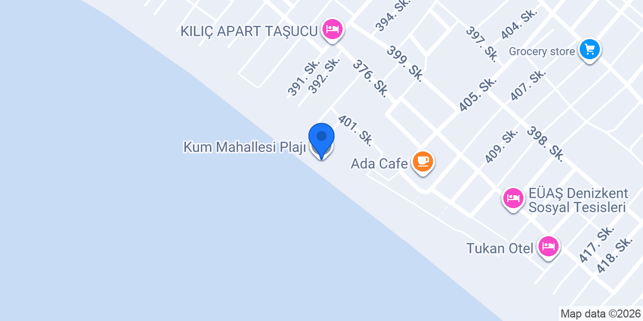 Kum Mahallesi Plajı konumu
