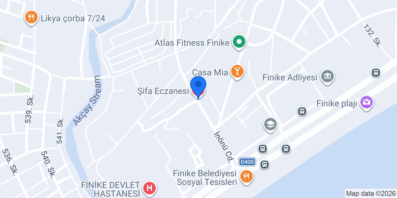 Şifa Eczanesi konumu