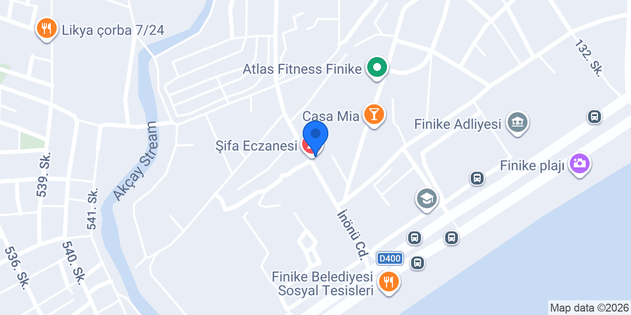 Finike Susam Sokağı Unlu Mamulleri konumu