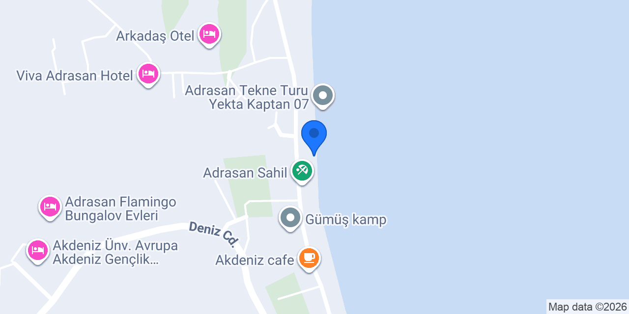 Adrasan Zakkum1 Ali Kaptan konumu