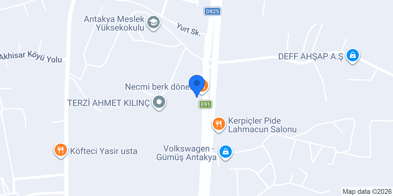 BÜLENT BÖREKÇİLİK HATAY ANTAKYA SERİNYOL konumu
