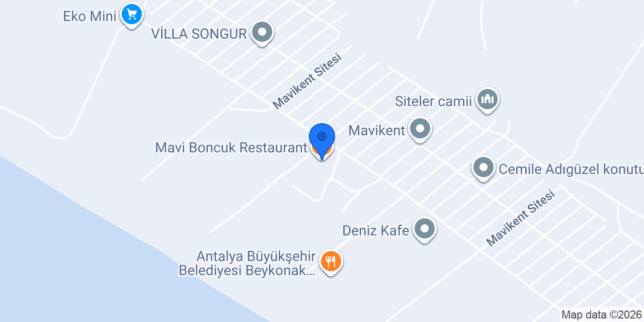 Mavi Boncuk Restaurant konumu