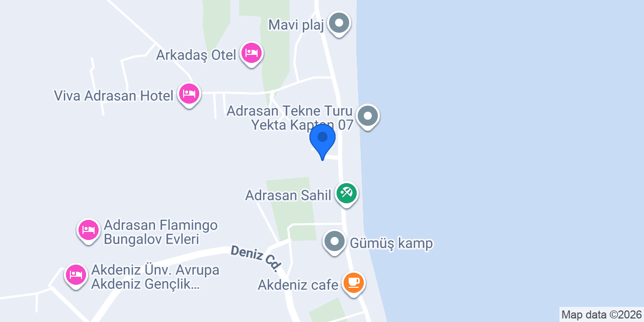 Ayyıldız Camping konumu