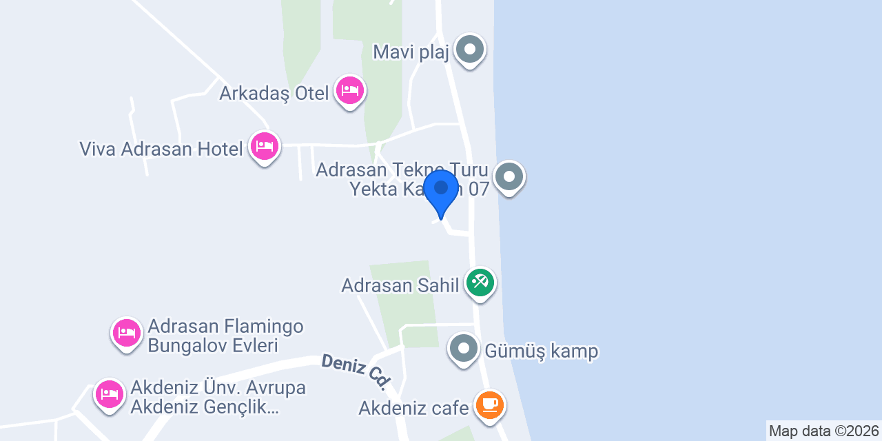 Adrasan Tekne turu Yakamoz 07 konumu