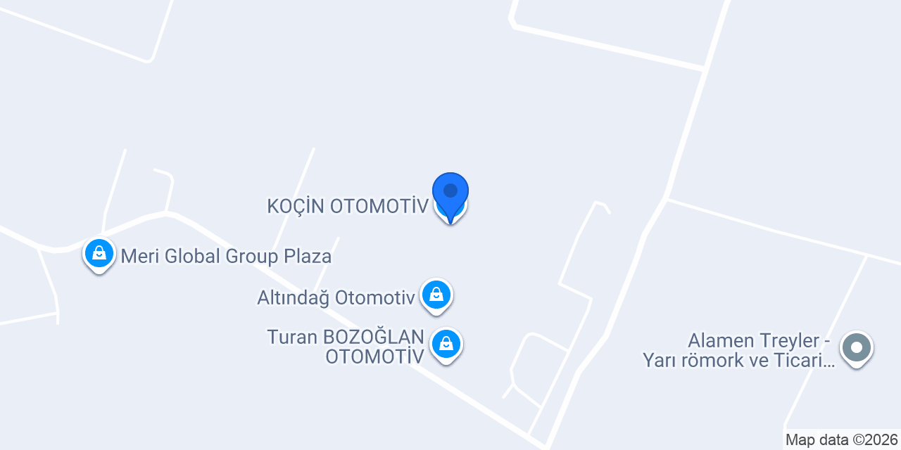 KOÇİN OTOMOTİV konumu