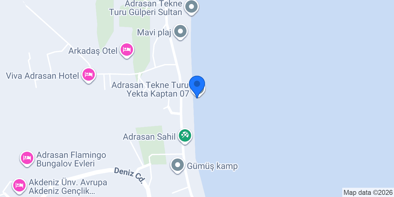 Adrasan Tekne Turu Fenomen konumu