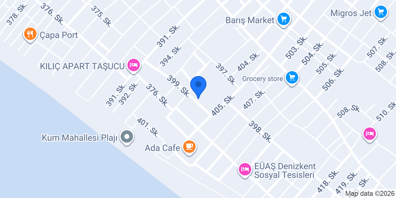 Bahar Apart Taşucu konumu