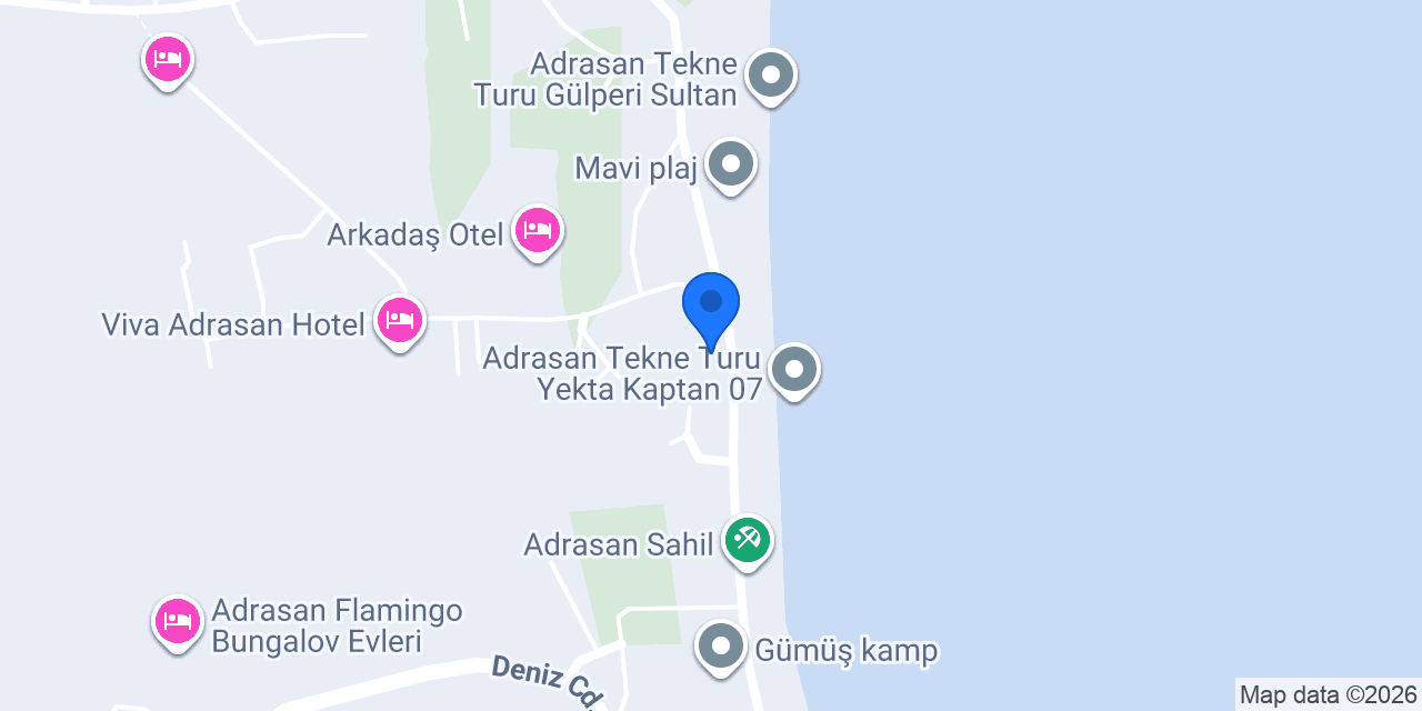 Akasya Pansiyon/bungalov konumu