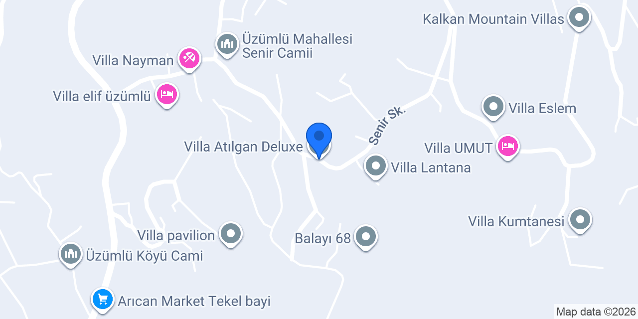 Villa Atılgan Deluxe konumu