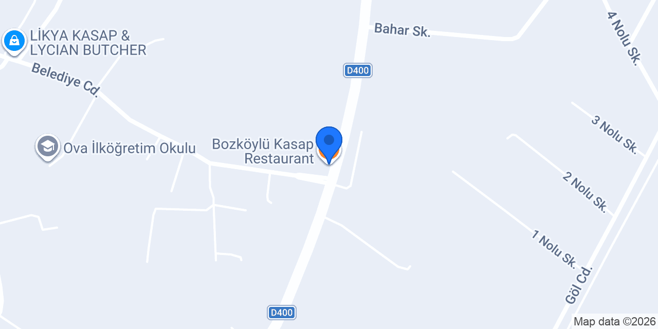 Bozköylü Kasap Restaurant konumu