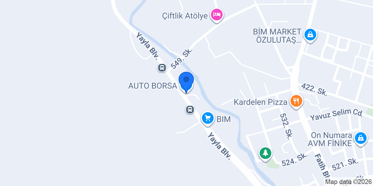 AUTO BORSA konumu