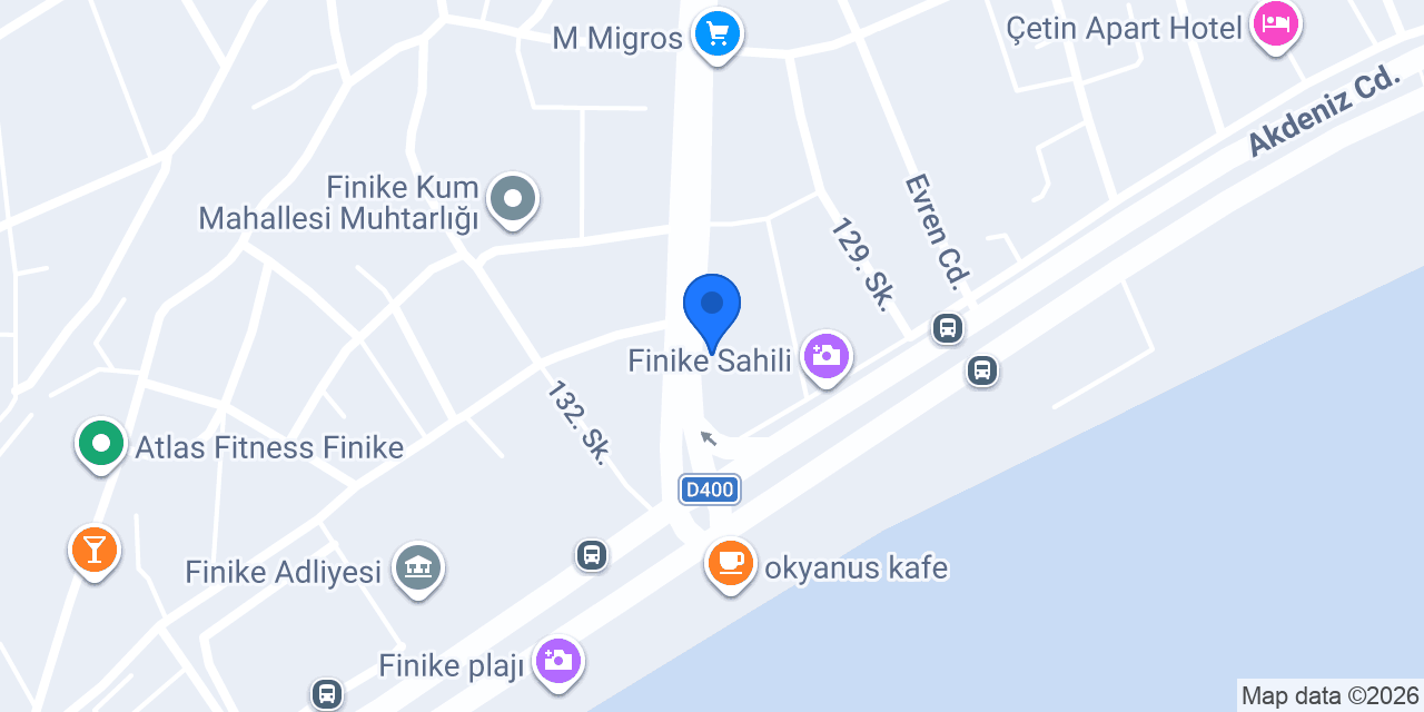 Tümosan Traktör Bölge Bayii Finike konumu