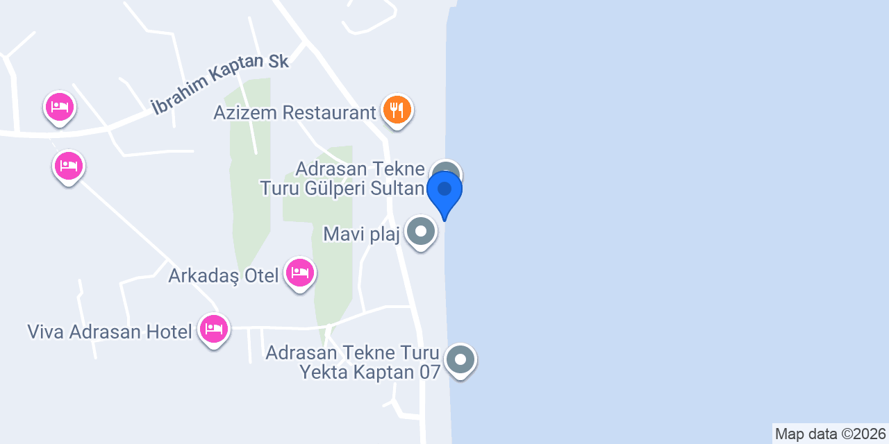 Adrasan Ramazan Kaptan konumu
