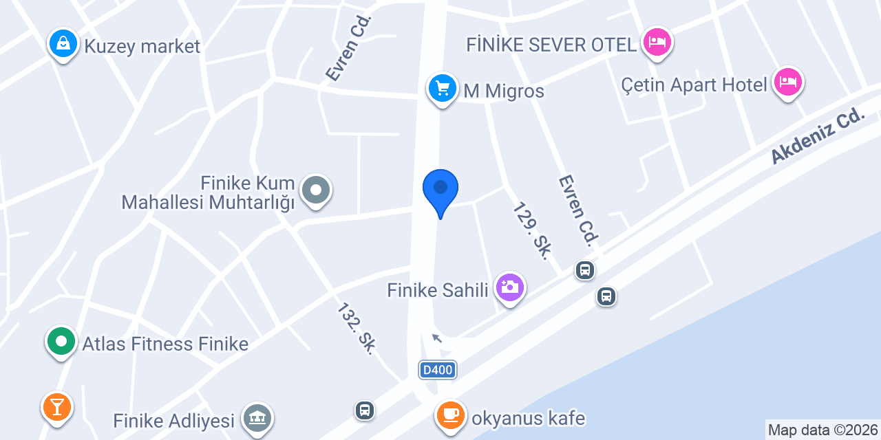 Karakoç Kasap Finike konumu