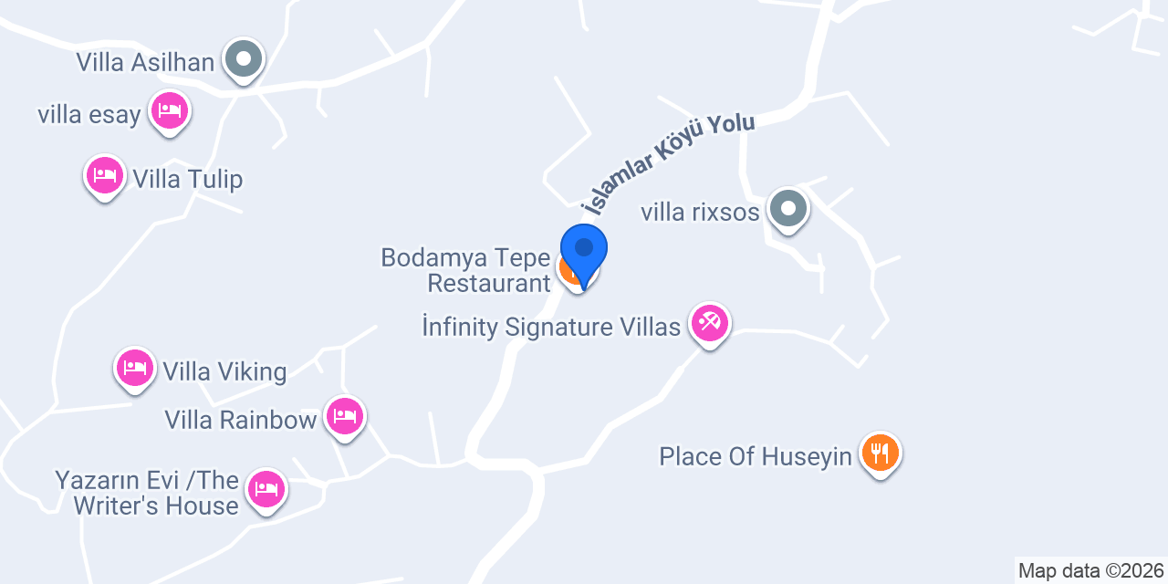 Bodamya Tepe Restaurant konumu