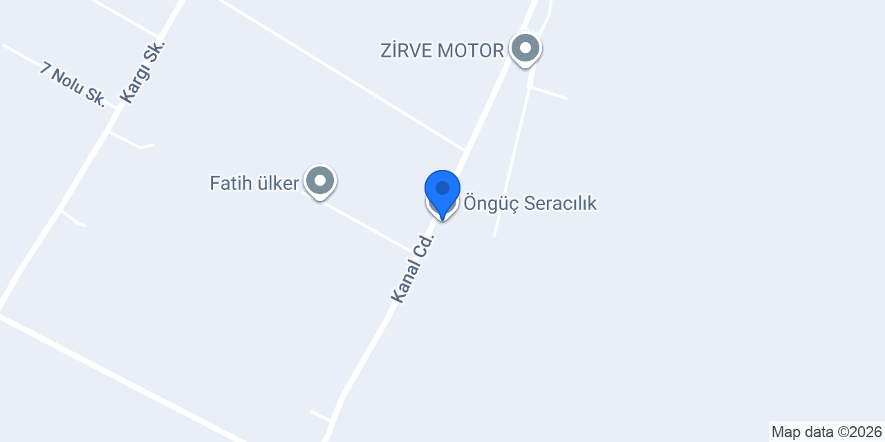 Öngüç Seracılık konumu