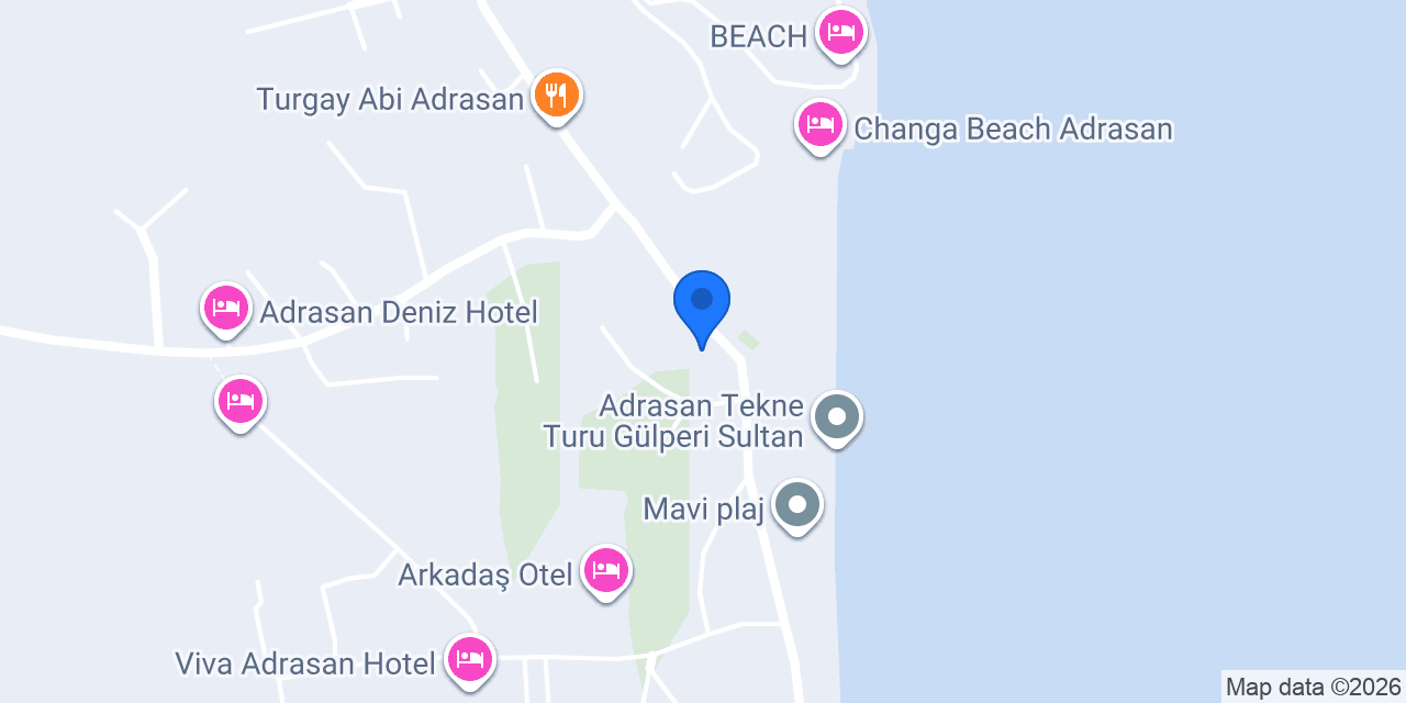 Adrasan Sahil Bungalov Restaurant konumu