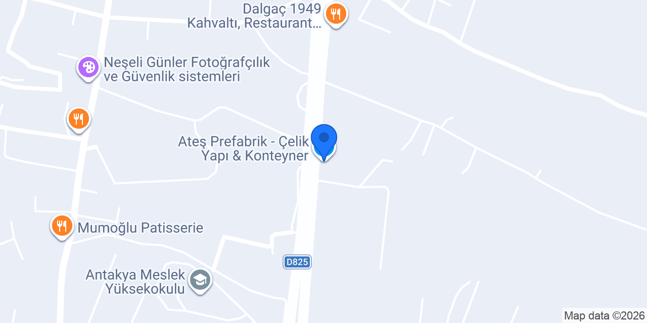 Ateş Prefabrik - Çelik Yapı & Konteyner konumu