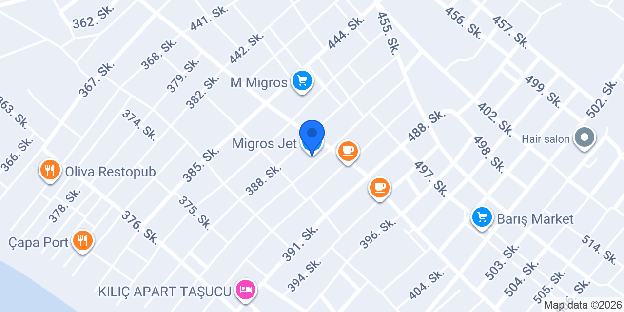 Migros Jet konumu