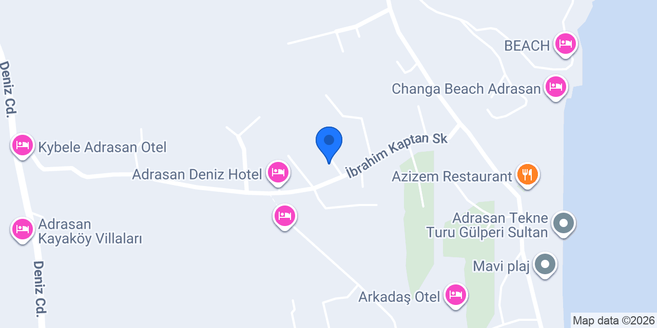 Adrasan Anadolu Camping konumu