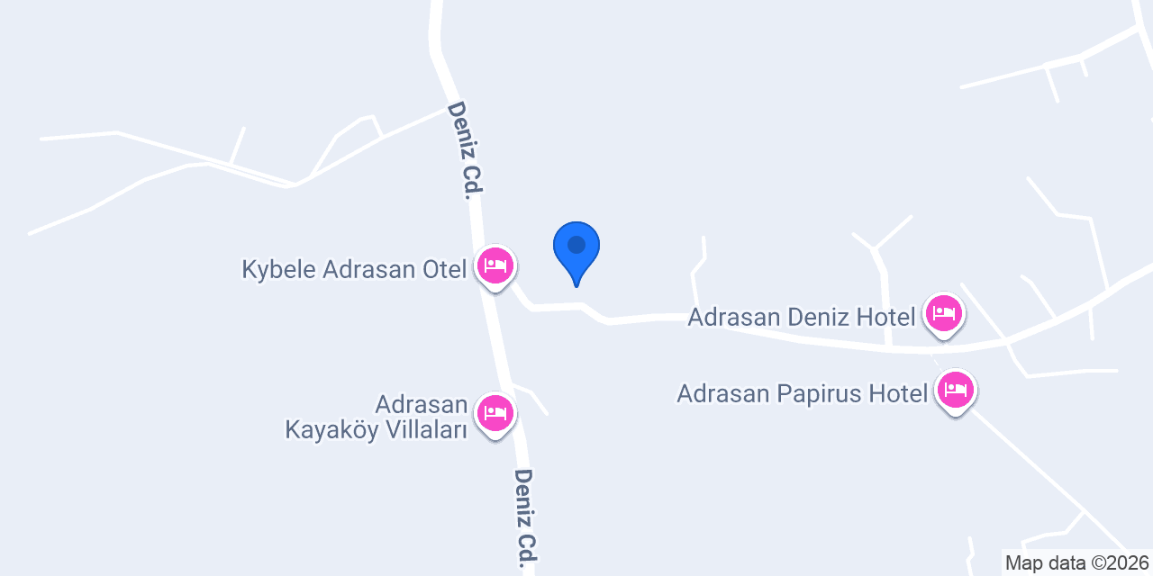 İzol Apart Evleri Adrasan konumu