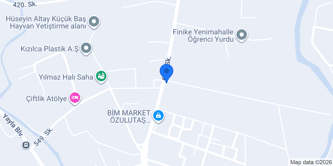 YÜCEL İNŞAAT& YAPI MALZEMELERİ konumu