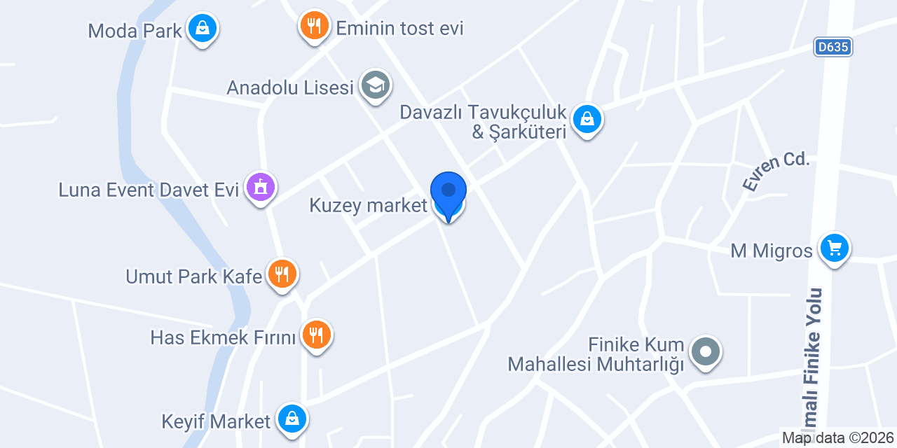 Kuzey market konumu