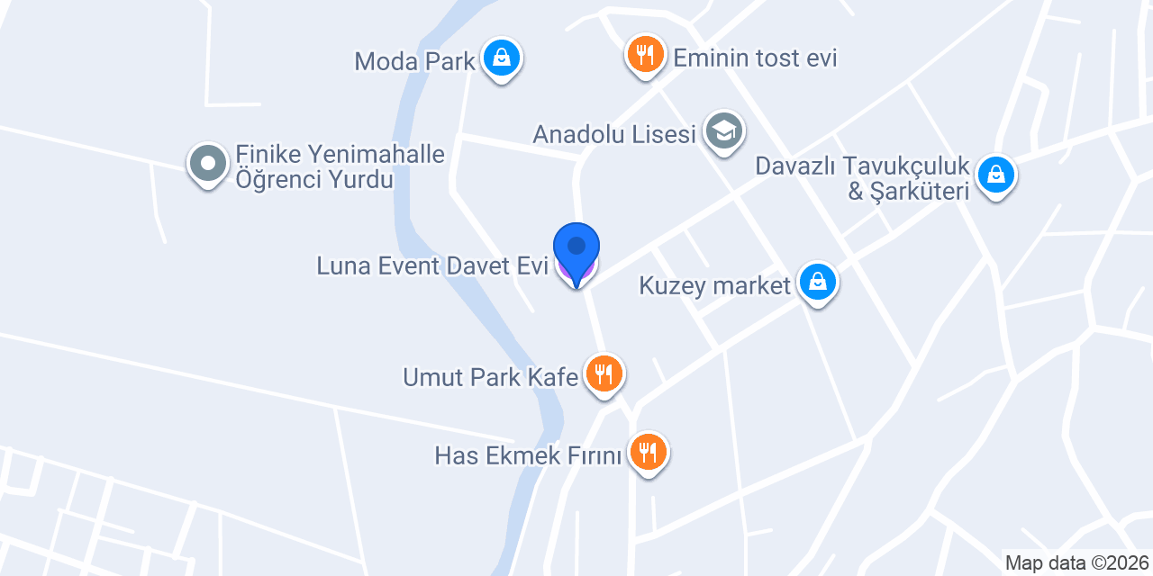 Luna Event Davet Evi konumu
