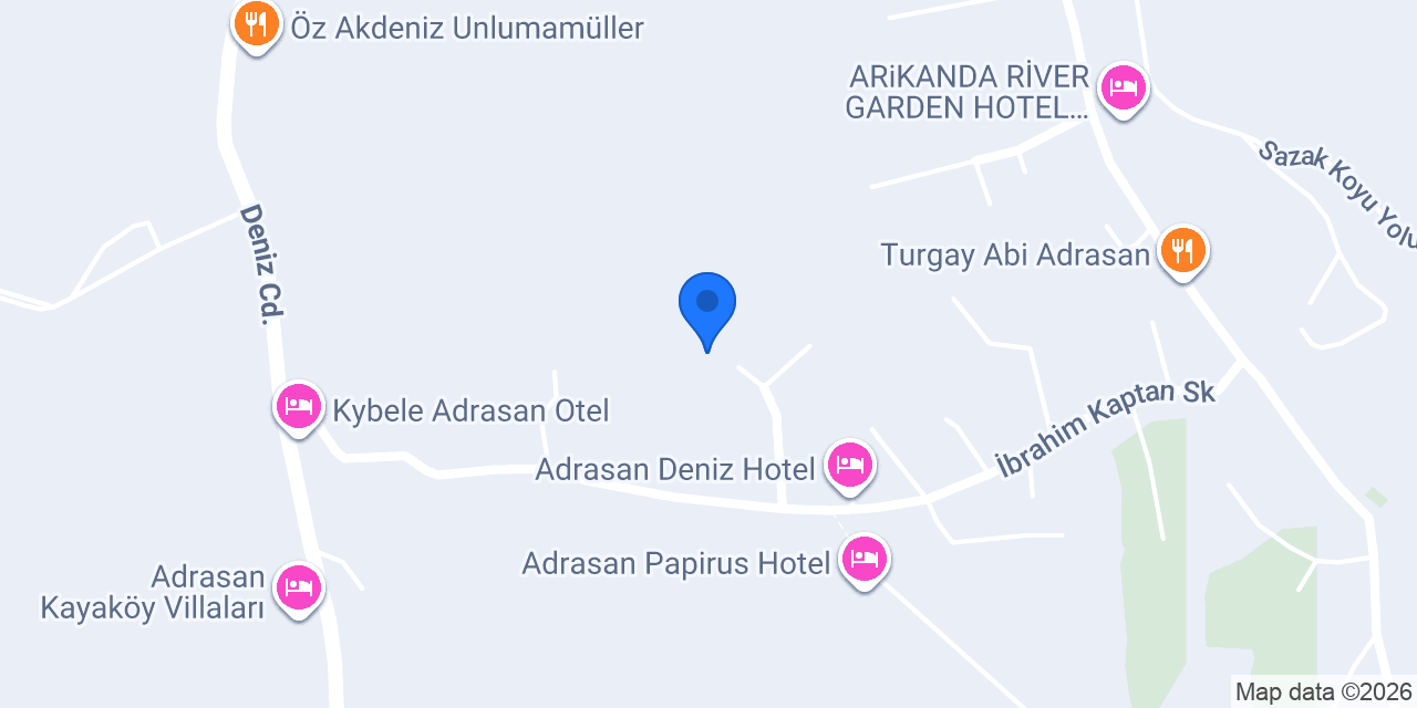 PORTO CENEVİZ BUNGALOW APART konumu