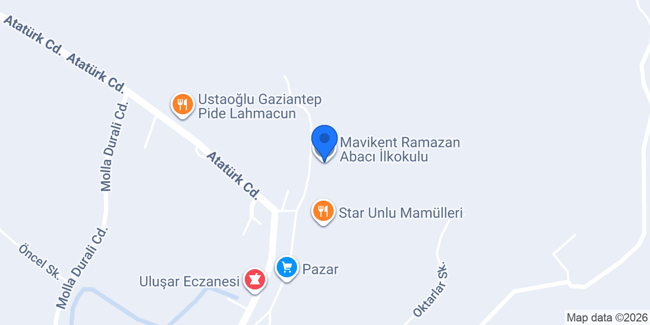 Mavikent Ramazan Abacı İlkokulu konumu