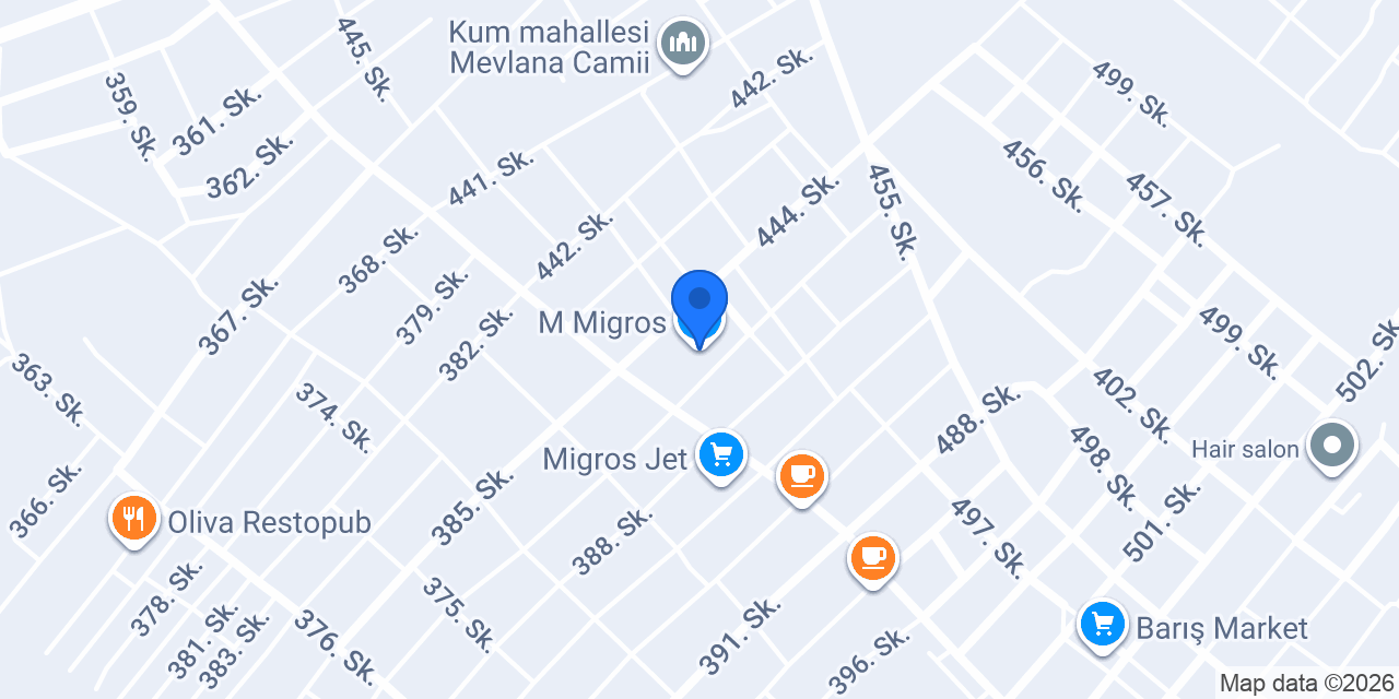 M Migros konumu