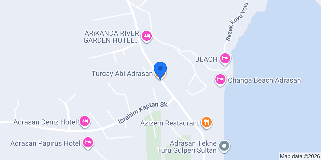 Turgay Abi Adrasan konumu