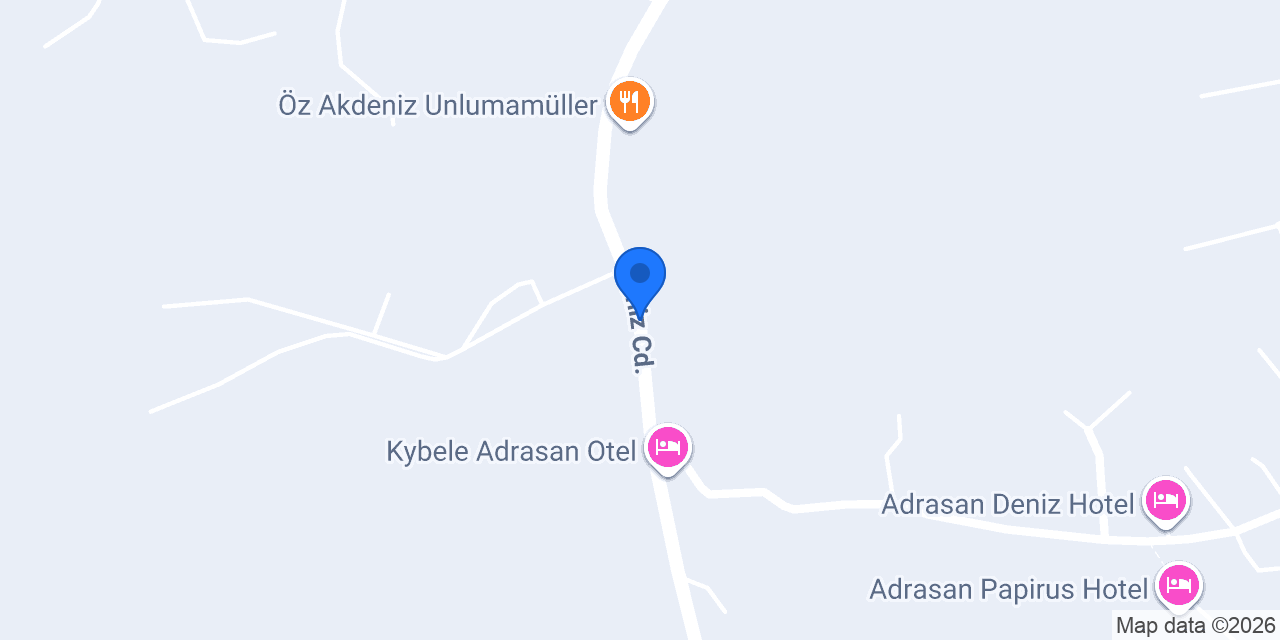 Aysima Tekne Turu Adrasan konumu
