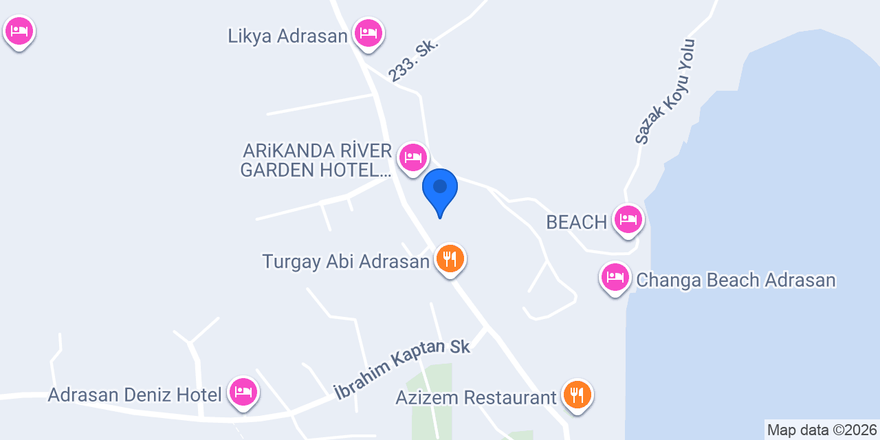 Aybars Hotel konumu