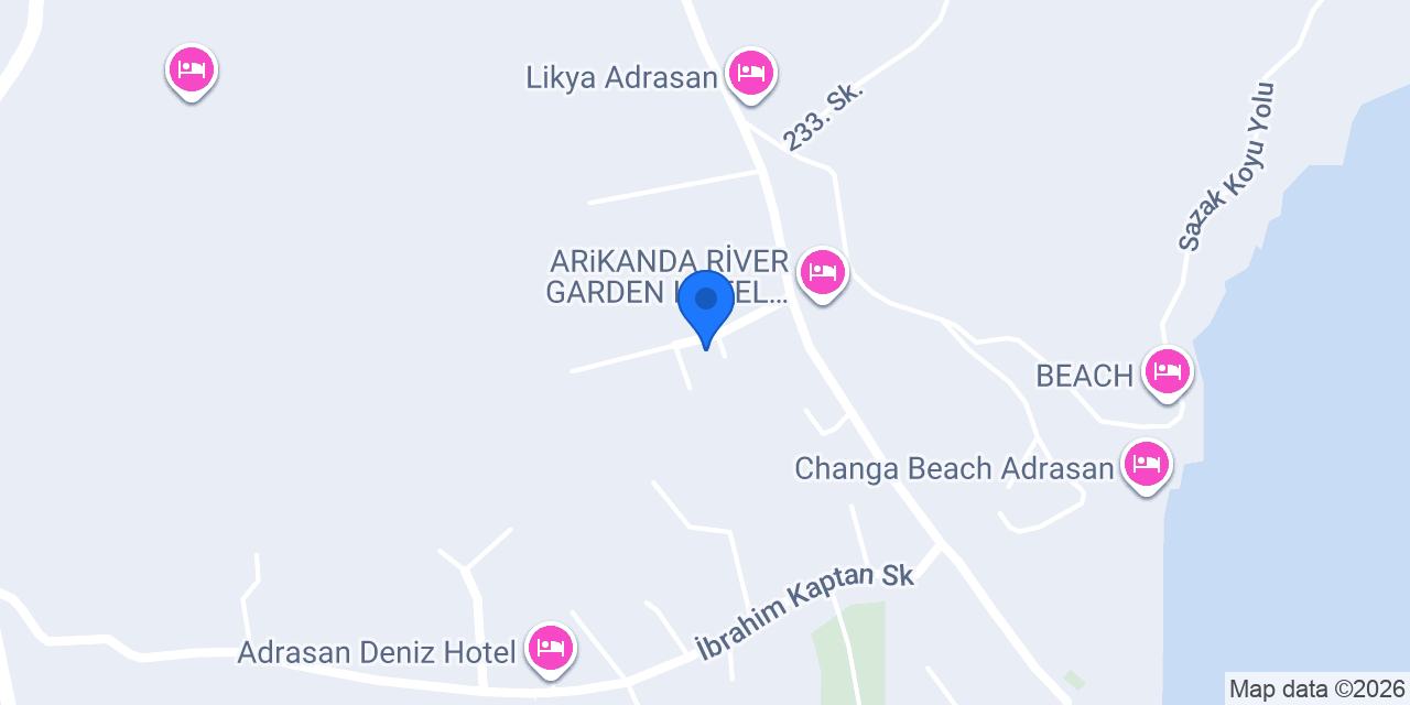 Adrasan ütopya camping konumu