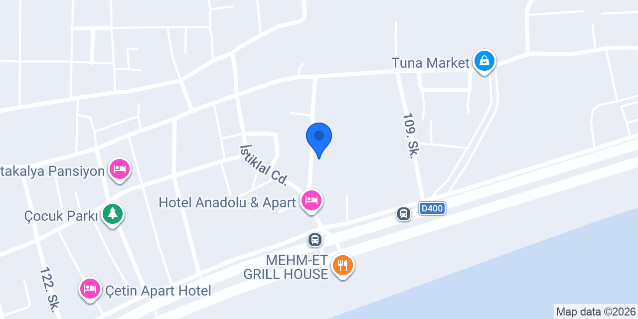 Akdeniz Dünyam Otel konumu
