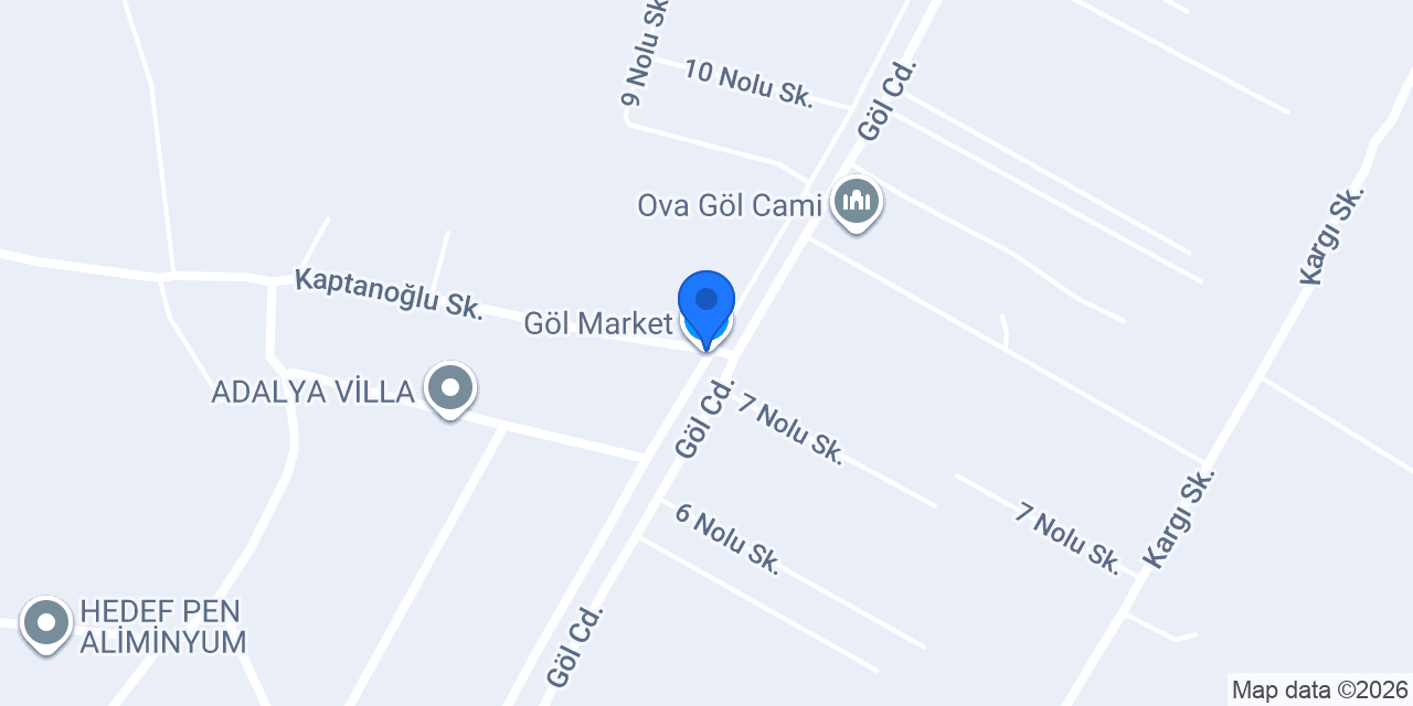 Göl Market konumu
