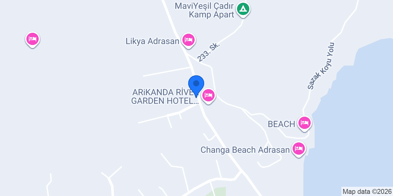 Adrasan Gelidonya Hotel konumu