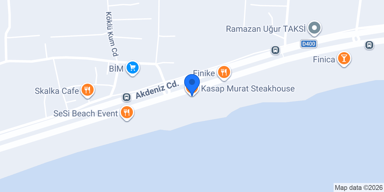 Kasap Murat Steakhouse konumu