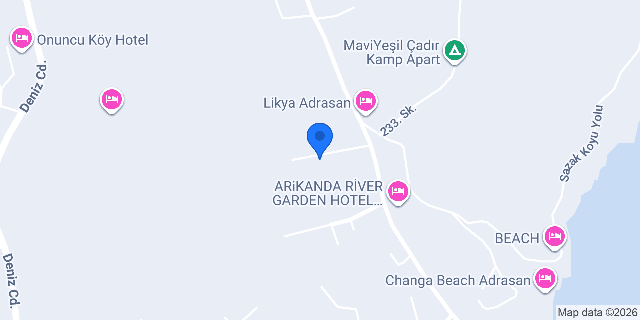 GONCA CAMPING ADRASAN konumu