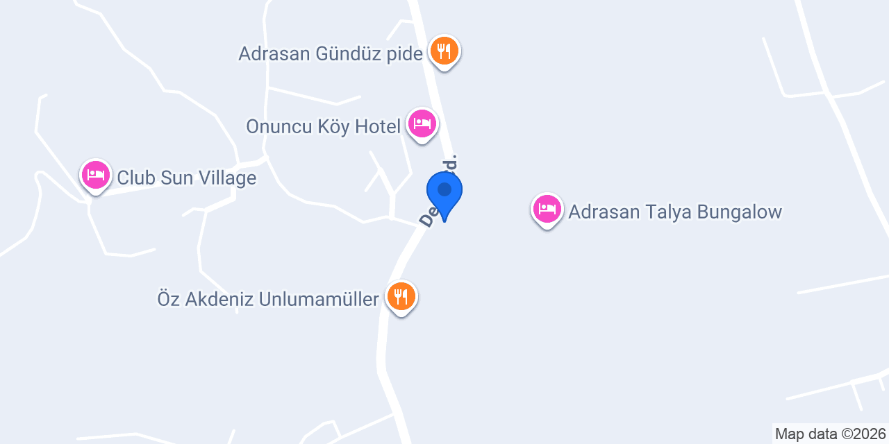 Adrasan Sofra konumu