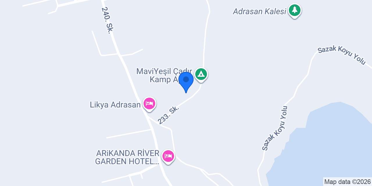 Yüksel Camping konumu