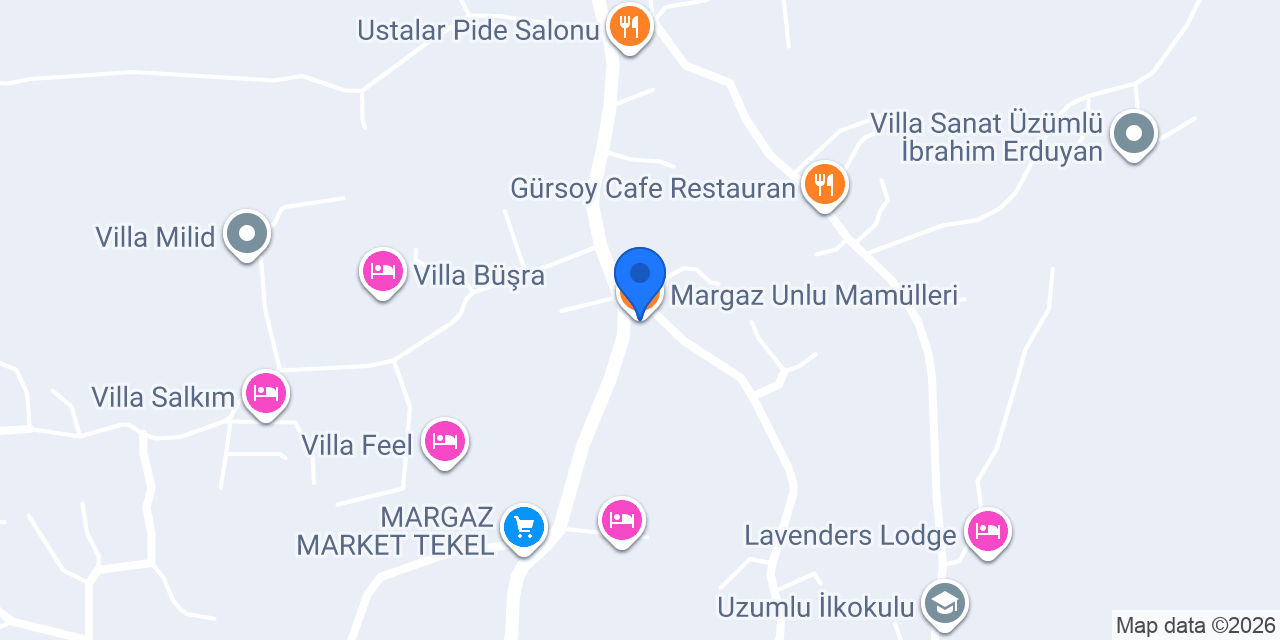 Margaz Unlu Mamülleri konumu