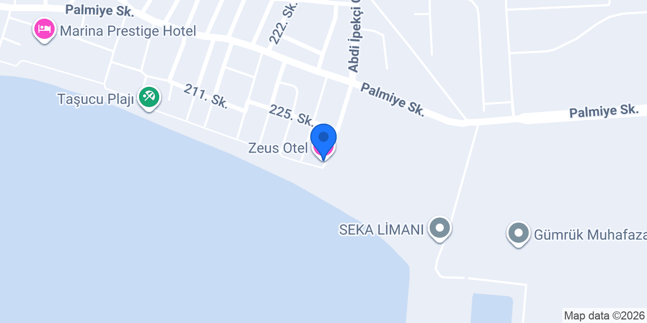 Zeus Otel konumu