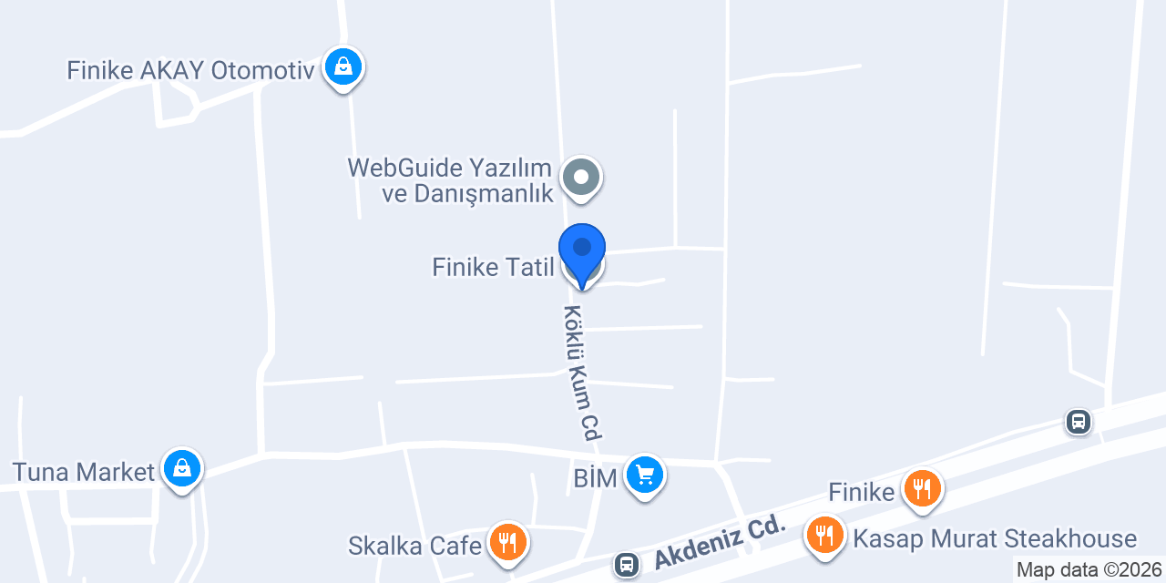 Finike Tatil konumu