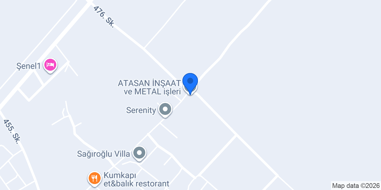ATASAN İNŞAAT ve METAL işleri konumu