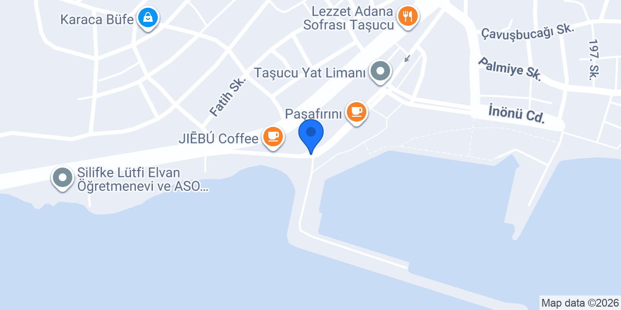 Taşucu TDE Limanı konumu