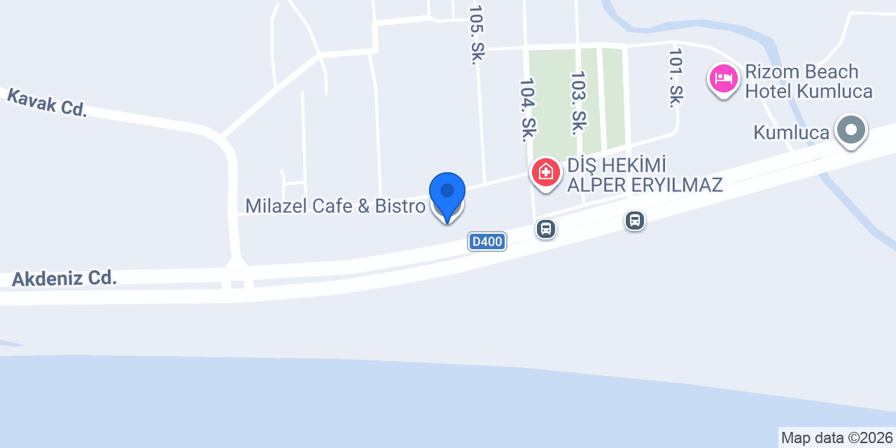 Milazel Patisserie konumu