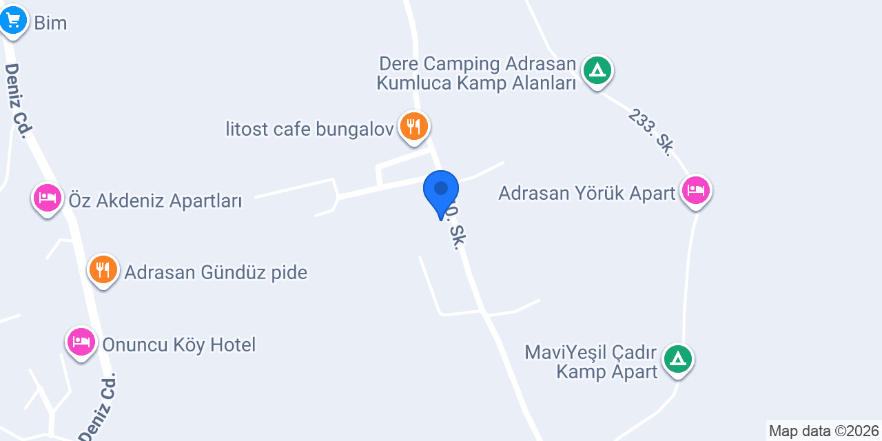 GİZLİ BAHÇE CAMPING konumu